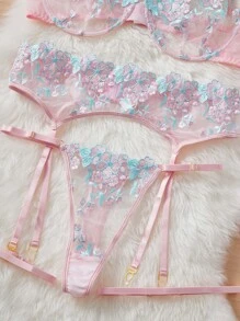 Áo Lót Gọi cảm Kích Thước Lớn Thêu cắt Hoa - Nhiều màu - Xem 3