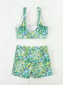 Allover Print Bikini Set Summer Beach - Multicolor - View 7