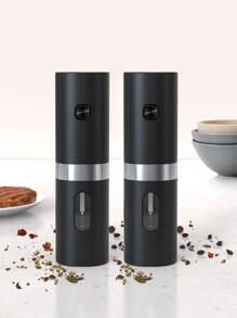 1 pieza Molinillo de pimienta mini eléctrico - Negro - Ver 1