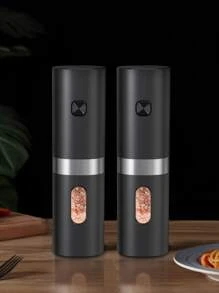 1 pieza Molinillo de pimienta mini eléctrico - Negro - Ver 4