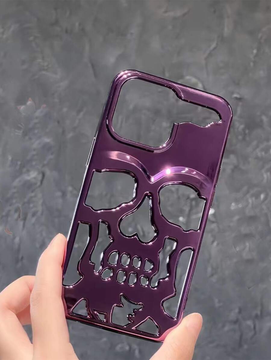 1 Miếng Mờ Tím Mát mẻ Phong cách Hình đầu lâu Ốp lưng & bao da điện thoại , Đơn giản Và Thiết kế độc nhất Đối với Cả hai Nam Và NỮ