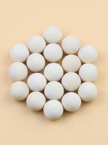 20 chiếc Phụ kiện trang sức hạt cườm DIY không có lỗ - Màu be - Xem 1