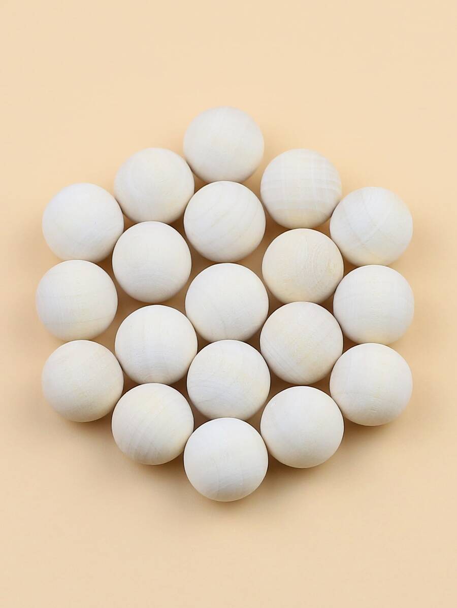 20 chiếc Phụ kiện trang sức hạt cườm DIY không có lỗ - Màu be - Xem 1