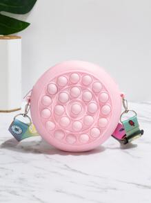 Girls Donut Design Circle Bag - Pink - View 2