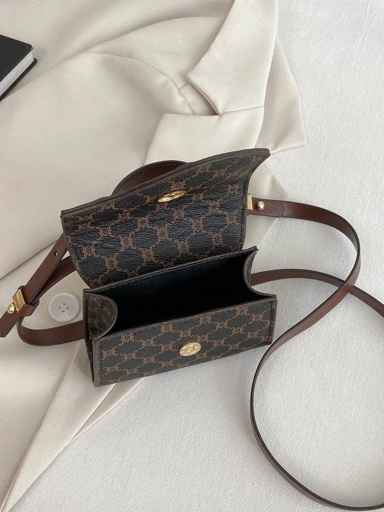 Mini Geometric Graphic Square Bag