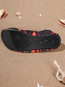 Fire Print Slip-On Aqua Socks - Multicolor - View 2