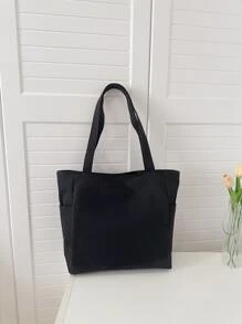 New Arrival Large Capacity Casual And Versatile Commuter Tote Bag For Women - Black - View 2