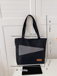 New Arrival Large Capacity Casual And Versatile Commuter Tote Bag For Women - Black - View 4