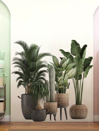 2入組植物圖案牆貼