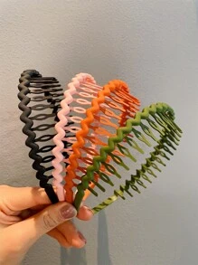 4 piezas Diadema con diseño de onda - Multicolor - Ver 1