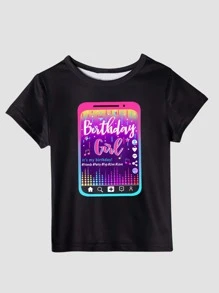 年輕女孩生日派對音樂Tutu洋裝套裝,包括髮夾和緞面緞帶 - 彩色 - 查看 3