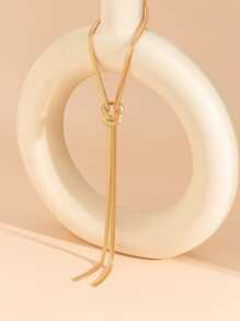 Collar decorativo con nudo - Amarillo Oro - Ver 3