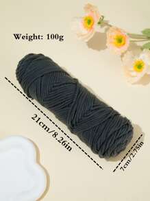 Sợi tự làm 1skein - Màu xám đen - Xem 2