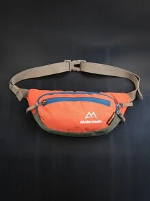 1pc Letter Graphic Running Bag - Orange - View 2