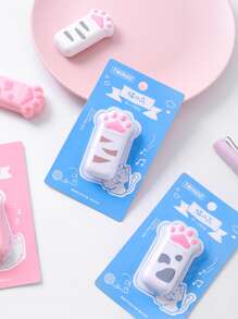 1入組爪形設計修正帶，創意貓爪設計美白修正帶 - 彩色 - 查看 4