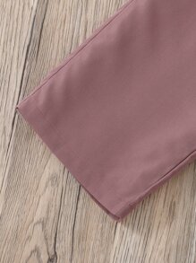 Tween Girl Solid Tee & Belted Pants - Multicolor - View 3