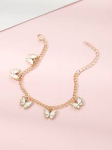 Chicas Pulsera con accesorio de mariposa - Multicolor - Ver 3