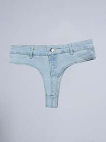 Low Rise Booty Denim Shorts