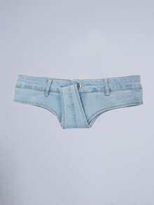 Low Rise Booty Denim Shorts