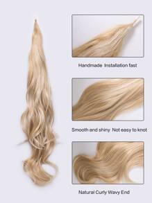 Extra Long Body Wave Ponytail Synthetic Hair Extension - Multicolor - View 5