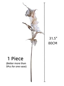 1pc Artificial Flower Stem, Polyester Romantic Simulation Flower For Wedding Party, DIY Floral Decor Home Decoration With Stem - Multicolor - View 3
