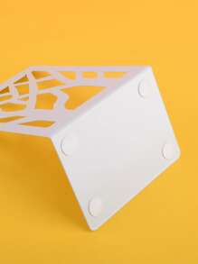 2pcs Plain Hollow Bookend - White - View 5