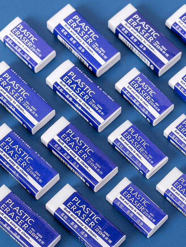 2pcs Plain Eraser SHEIN UK