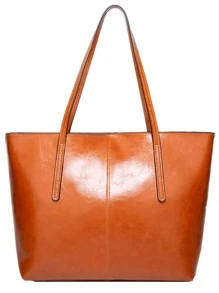 Túi Tote Đeo Vai Thiết Kế Cổ Điển, Quà Tặng Ngày Của Mẹ Cho Mẹ - màu nâu - Xem 1