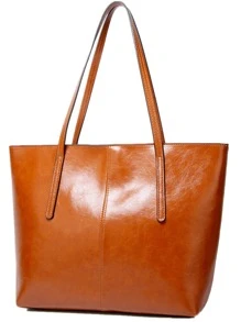 Túi Tote Đeo Vai Thiết Kế Cổ Điển, Quà Tặng Ngày Của Mẹ Cho Mẹ - màu nâu - Xem 2