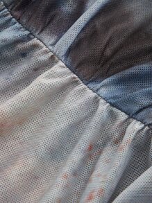 SHEIN ICON 大碼紮染一字肩短款網紗上衣 - 彩色 - 查看 6