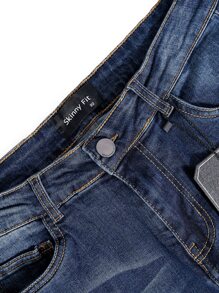 男士水洗緊身牛仔褲