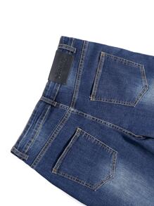 男士水洗緊身牛仔褲