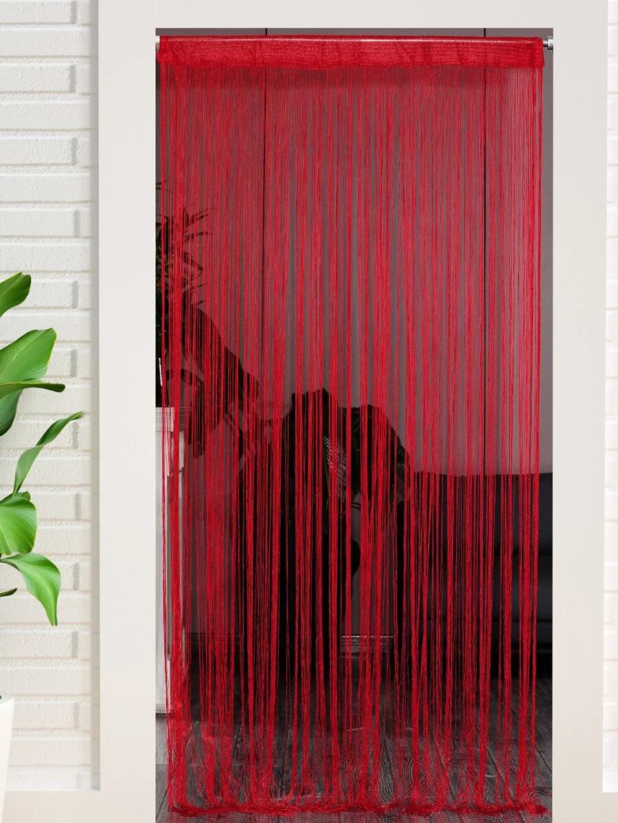 1 pieza Cortina de puerta de hilo - Rojo - Ver 1