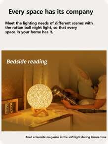 1 pieza Luz de la decoración con diseño de bola - Blanco - Ver 3