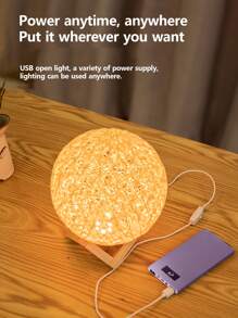 1 pieza Luz de la decoración con diseño de bola - Blanco - Ver 4