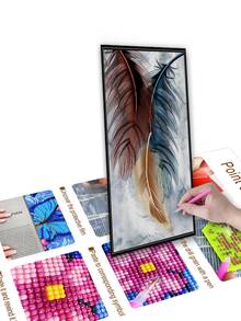 Feather Pattern DIY Diamond Painting Without Frame - Multicolor - View 2