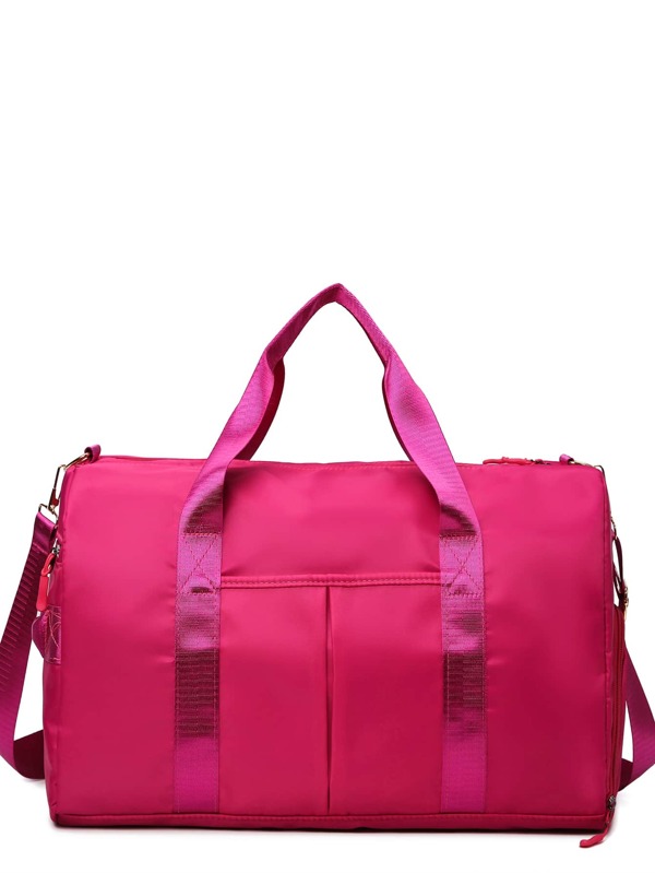 Waterproof Travel Bag With Wet Pocket & Toiletry Bag, Large Duffle Bag With Shoe Compartment For