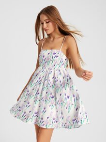 Raluk Allover Floral Print Cami Dress Sundresses - Multicolor - View 4