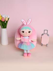 Metoo/Tiramitu 1 Pieza Mochila De Forma De Corazón Encantadora Con Cerradura Eléctrica De Material Súper Suave De  Jibao, Estilo Princesa, Para Niños - Rosa vieja - Ver 1