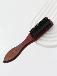 1pc Men Wooden Hair Brush,Suitable For Thin To Normal Hair, Firm, Naturally Conditions Hair, Improves Texture, Exfoliates and Stimulates the Scalp - Brown - View 1