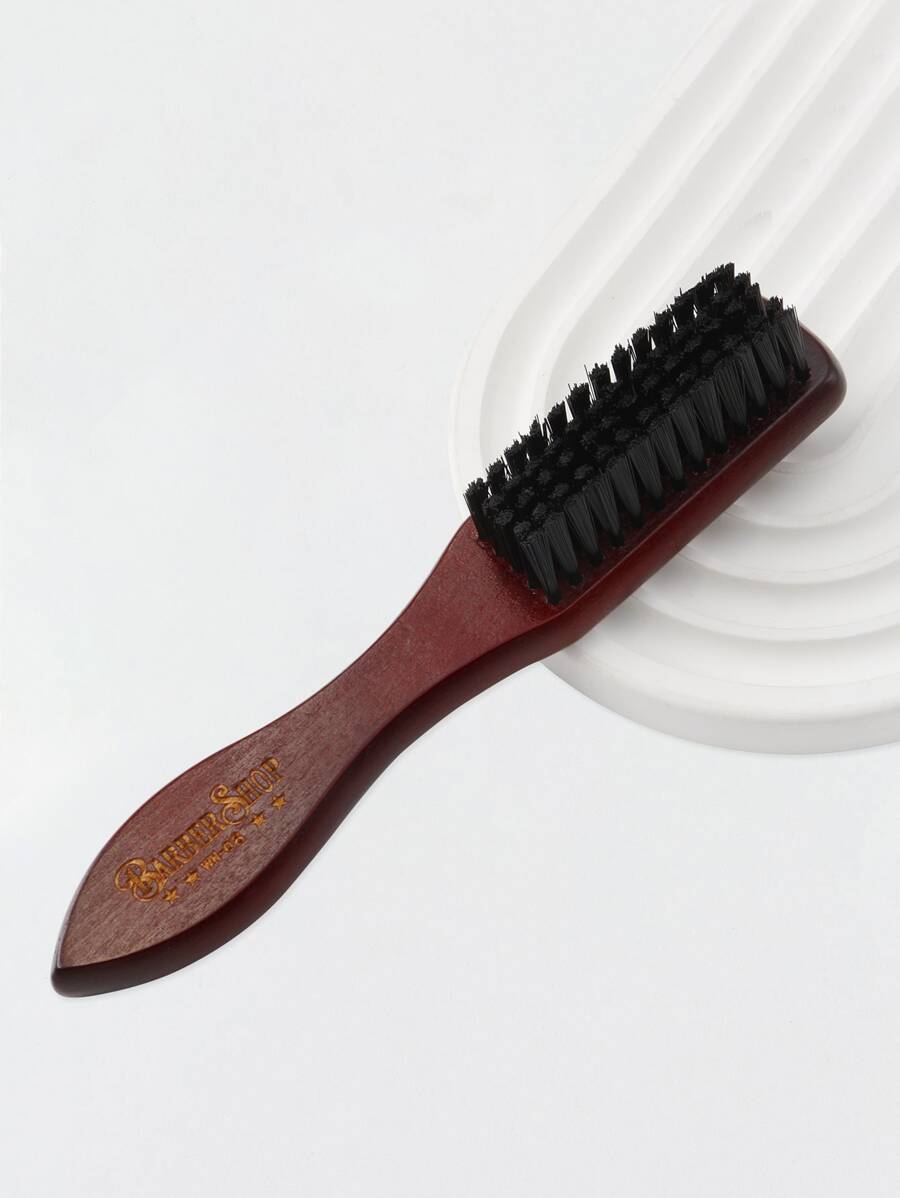 1pc Men Wooden Hair Brush,Suitable For Thin To Normal Hair, Firm, Naturally Conditions Hair, Improves Texture, Exfoliates and Stimulates the Scalp - Brown - View 1