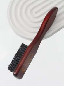 1pc Men Wooden Hair Brush,Suitable For Thin To Normal Hair, Firm, Naturally Conditions Hair, Improves Texture, Exfoliates and Stimulates the Scalp - Brown - View 2