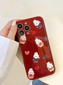 卡通兔子圖案手機殼 - 彩色 - 查看 2