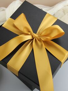 1roll Solid Gift Wrapping Ribbon - Gold - View 3