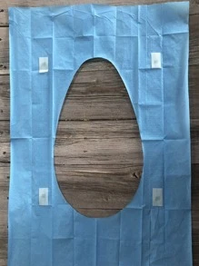 1 pieza Cubierta de asiento de inodoro de color al azar desechable - Multicolor - Ver 6