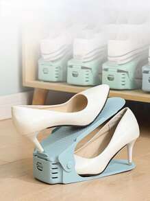 1pc Random Adjustable Storage Shoe Rack, Home Shoe Holder, Dormitory Shoe Cabinet Rack, Shoe Storage Rack - Multicolor - View 5