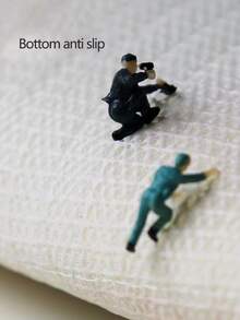 Plain Anti-slip Bath Rug - Light Grey - View 3