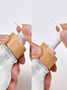 3pcs Letter Graphic Clear Lotion Dispenser - Clear - View 5