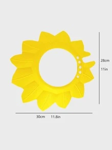 1pc PVC Shower Cap, Creative Purple Leaf Design Waterproof Shower Cap For Baby - Pink - View 2