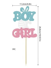 1 pieza Decoración de pastel Pascua de Resurrección con letra & huevo - Multicolor - Ver 2